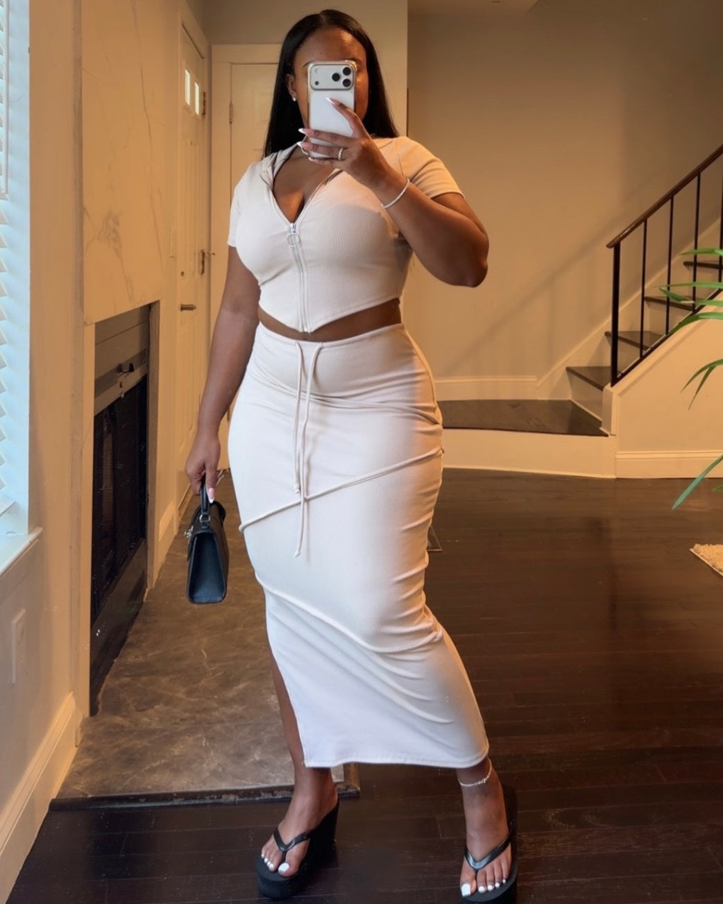 Krue Skirt Set - Taupe