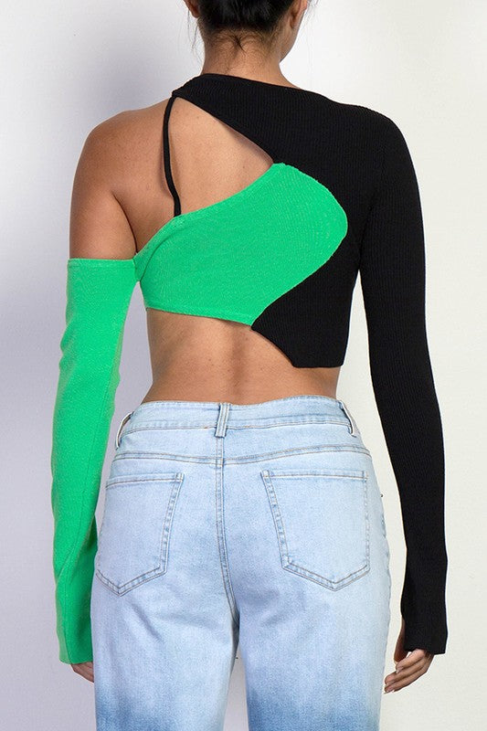 Asymmetrical Sweater Top