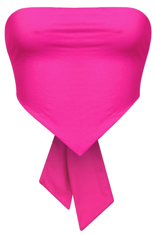 Luna Crop Top - Fuschia