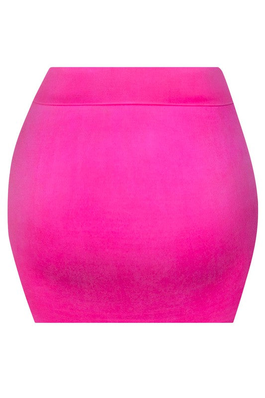 Luna Mini Skirt - Fuschia