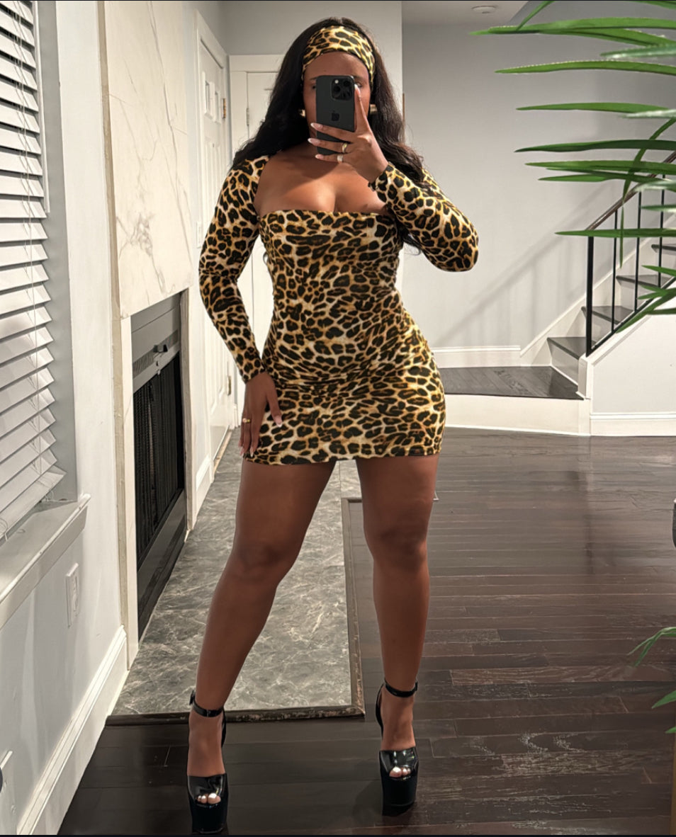 Blair Dress Set - Leopard