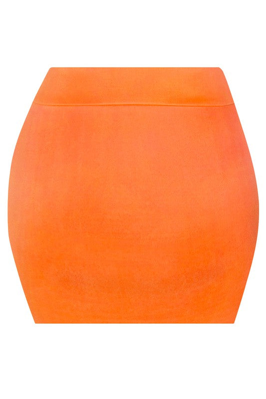 Luna Mini Skirt - Orange